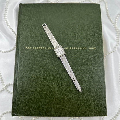 Vintage Wind-Up Silver Square Dial Watch