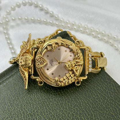 Rare Gold Kirks Folly Angel Watch