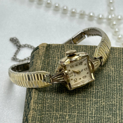 10K RGP Gold 1950's Elgin De Luxe Wind-Up Watch