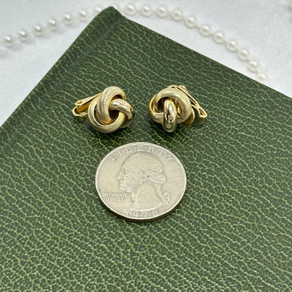Classic Vintage Gold Twist Earrings