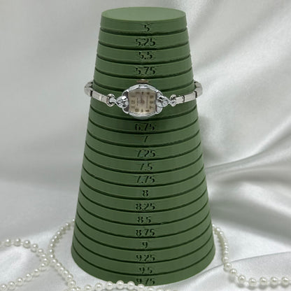 Dainty Silver Waltham Square Dial Wind-Up Watch