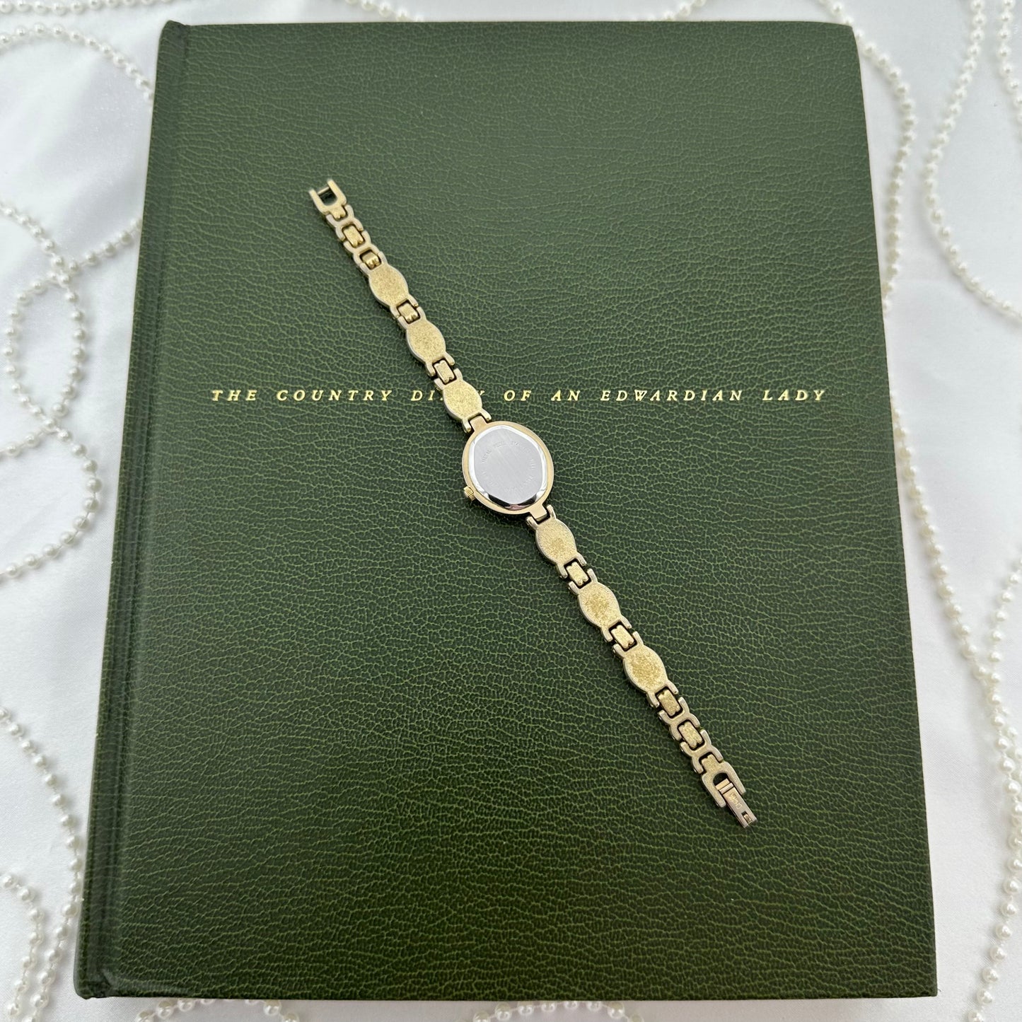 Dainty Silver Abalone Watch with Oval Mother of Pearl Dial