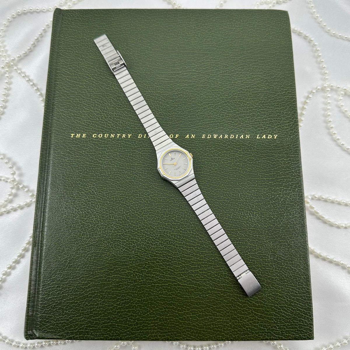 Two-Tone Vintage Lorus Watch with Octagon Dial