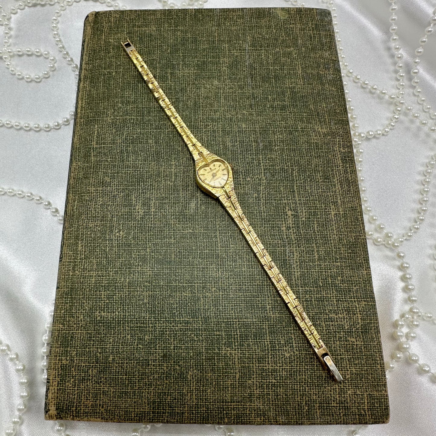 Dainty Gold Helbros Heart Watch