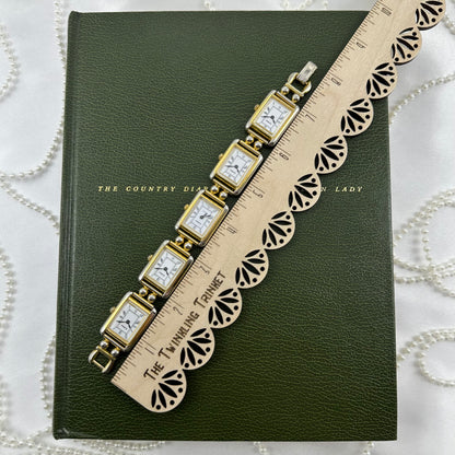 Rare Vintage Multi Face Gold Watch