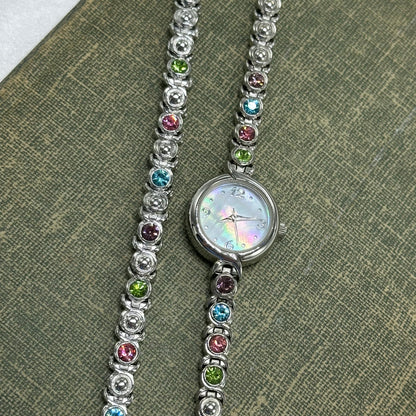 Pastel Stone Bracelet and Watch Set