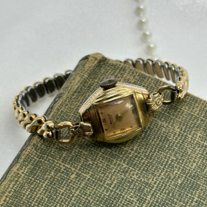 Vintage Rose Gold 10k RGP Wind-Up Watch