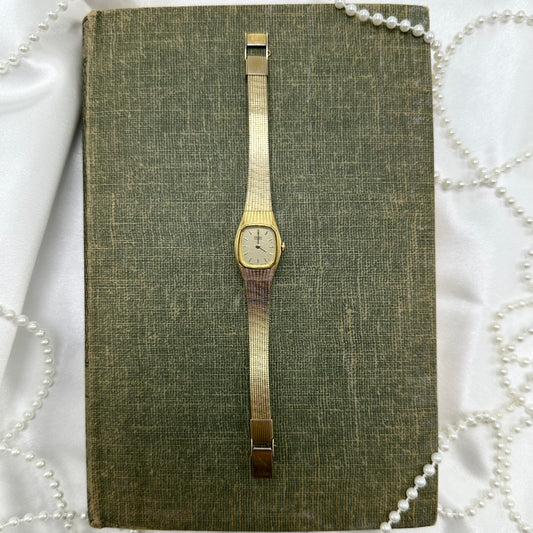 Classic Gold Seiko Square Dial Watch