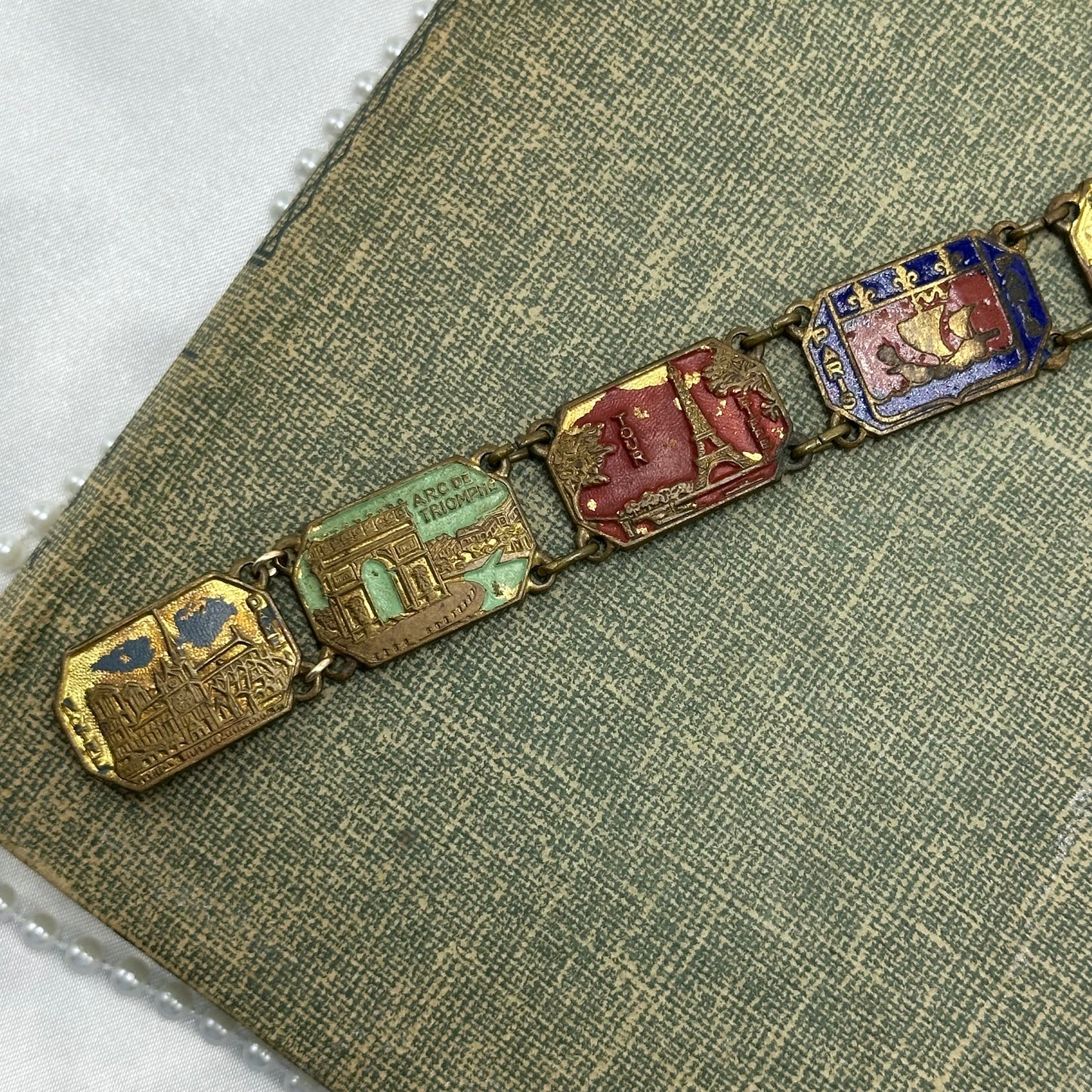 Antique Travel Tile Bracelet