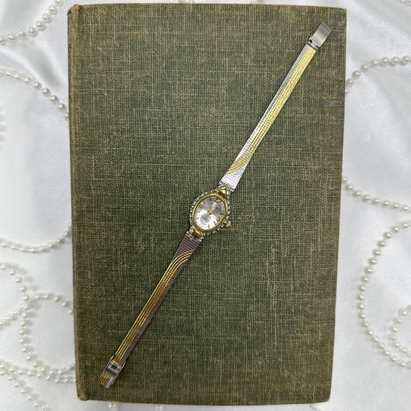 Two-Tone Bubble Dial Belisimo Heart Watch