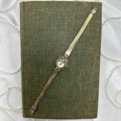 Two-Tone Bubble Dial Belisimo Heart Watch
