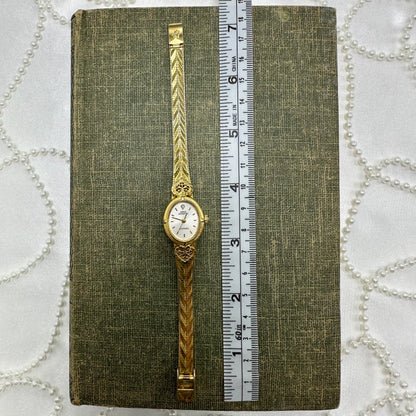 Gold Vintage Sarah Coventry Heart Watch