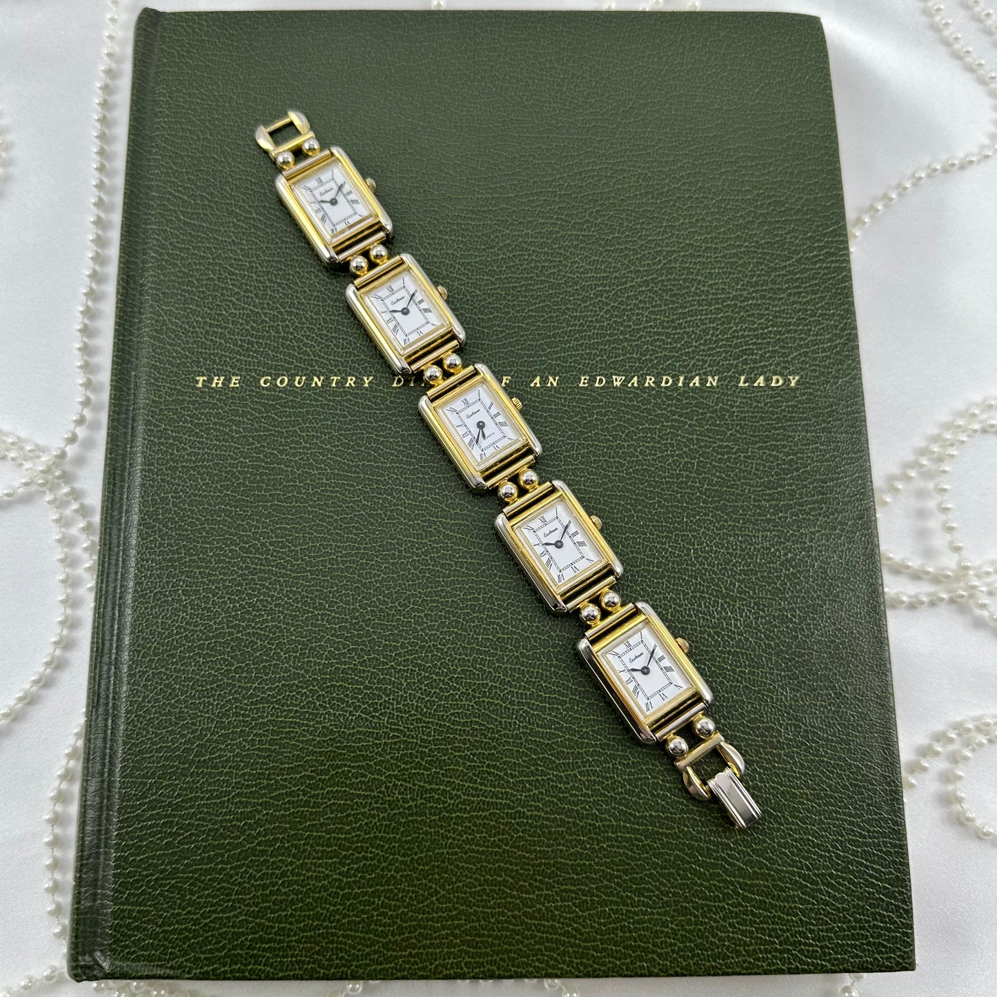 Rare Vintage Multi Face Gold Watch