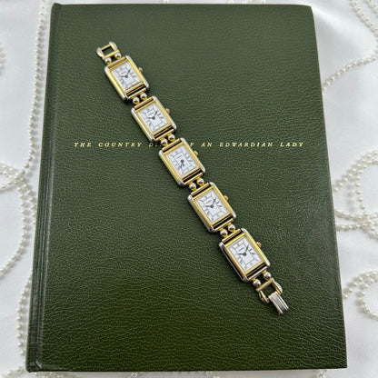 Rare Vintage Multi Face Gold Watch