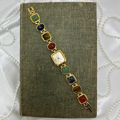 Gold Kenneth Jay Lane Scarab Watch