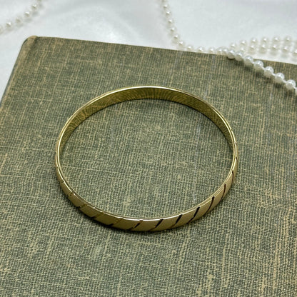 Vintage Gold Monet Bangle