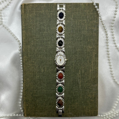 Vintage Silver Scarab Watch