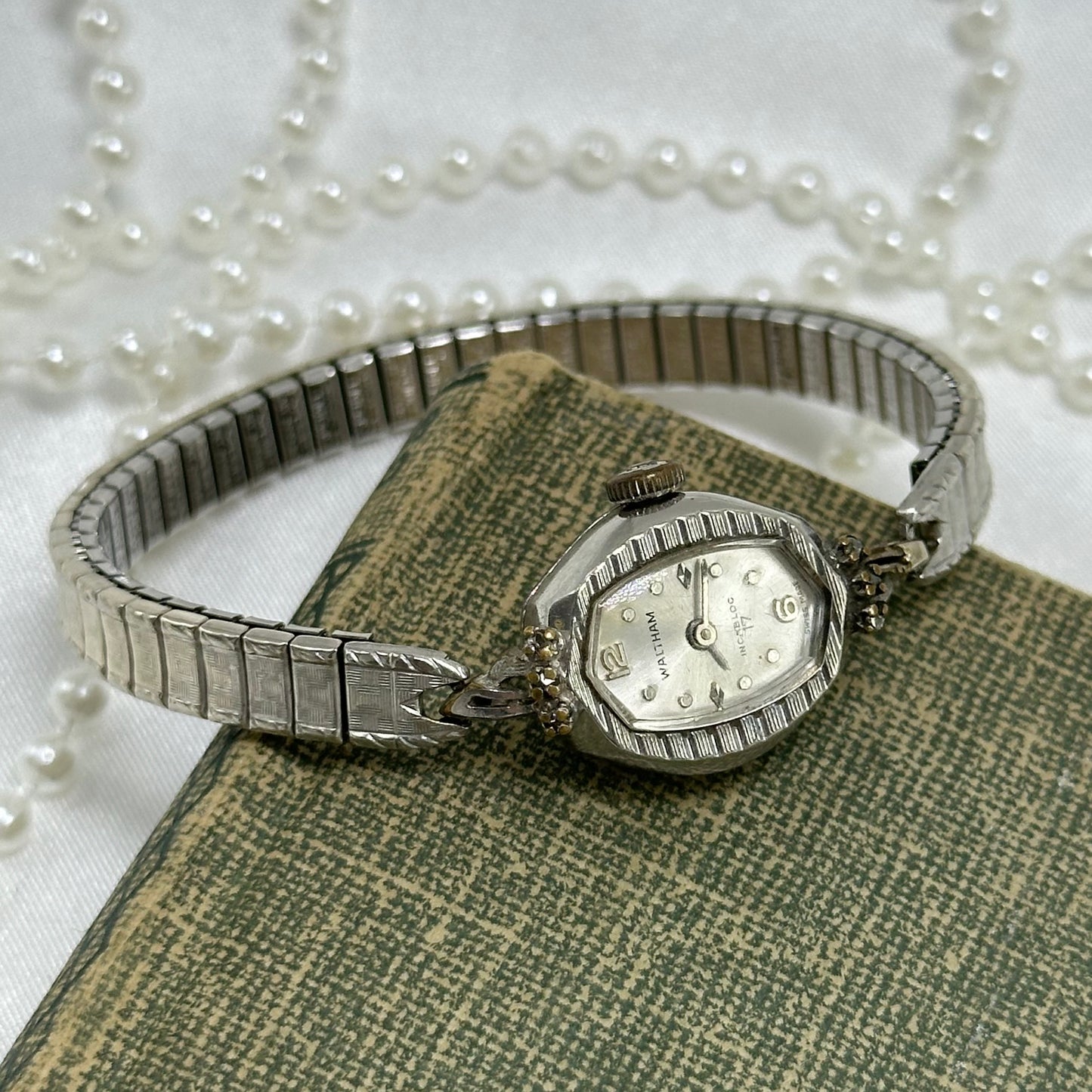 Vintage Silver Waltham Wind-Up Watch