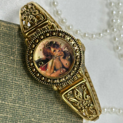 Gold Cherub Watch