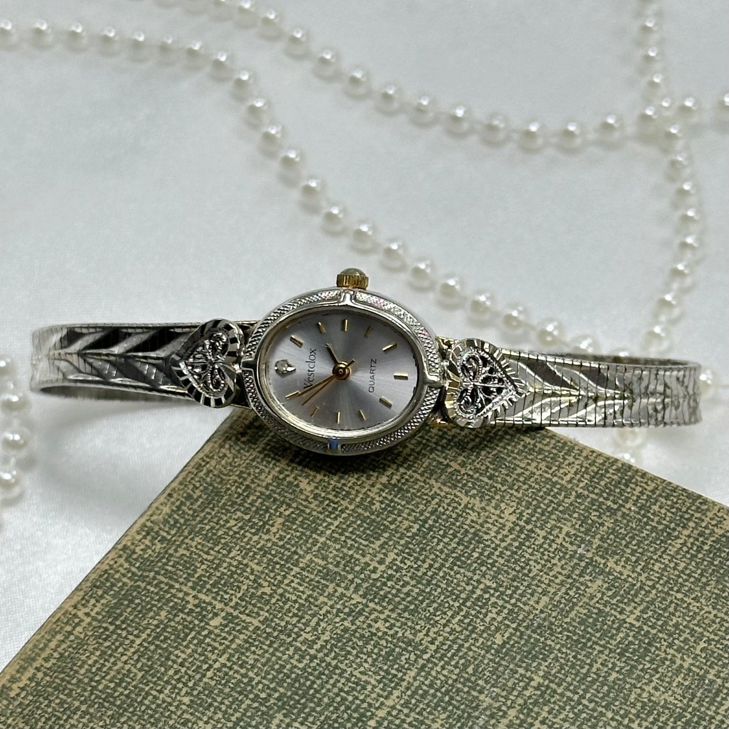Filigree Two-Tone Heart Watch