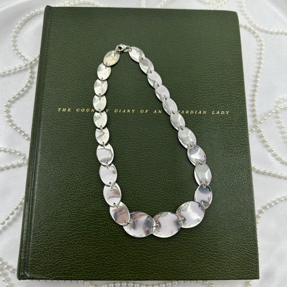 Vintage Avon Silver Oval Link Necklace