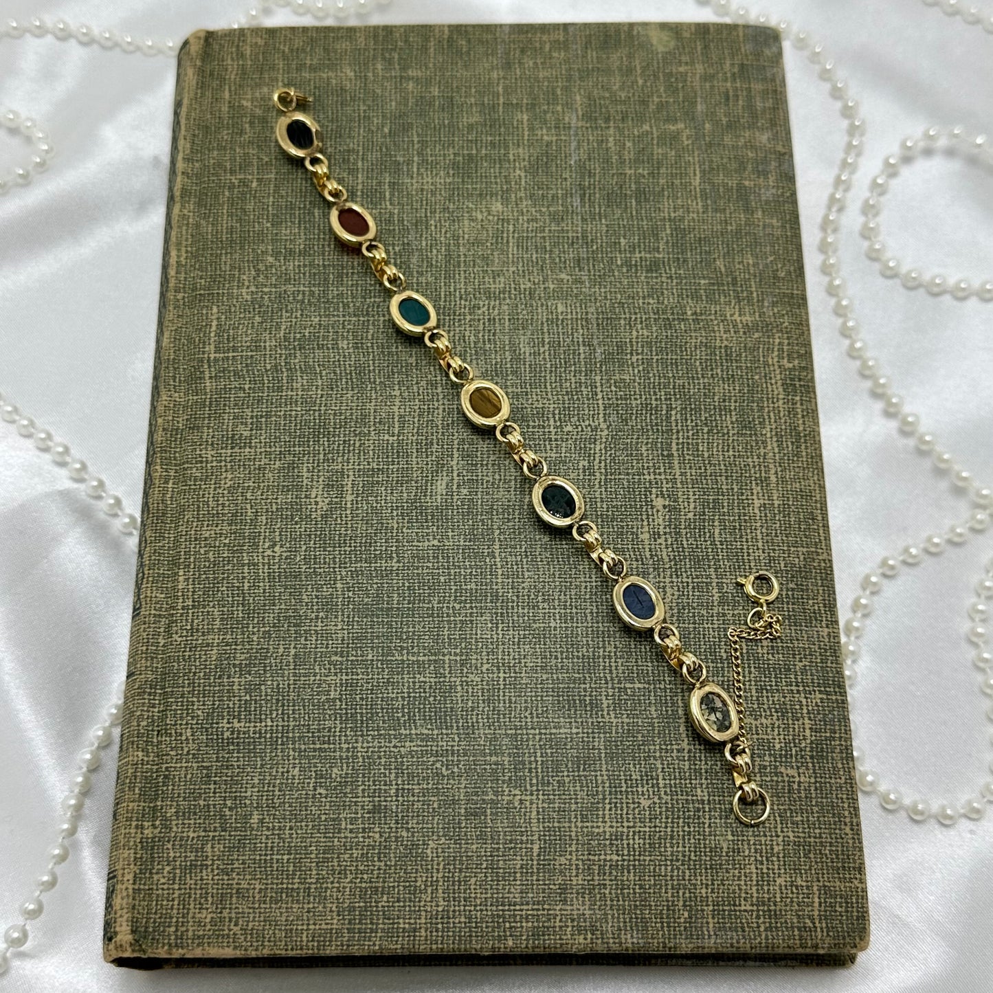 Vintage Gold Filled Scarab Bracelet