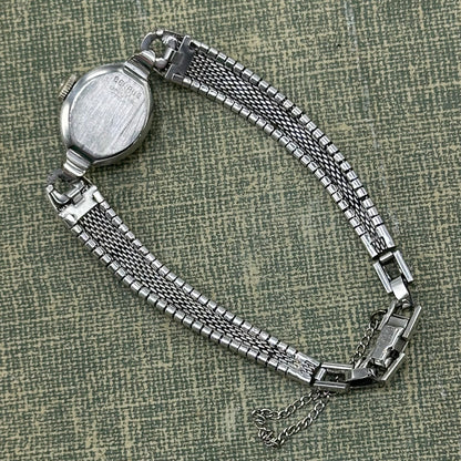 14k Gold Plated Silver 1950's Benrus Wind-Up Cocktail Watch