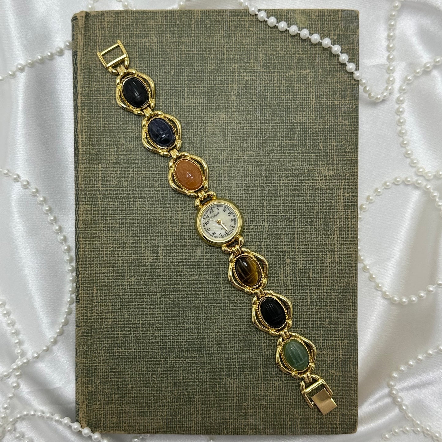 Vintage Gold Scarab Watch