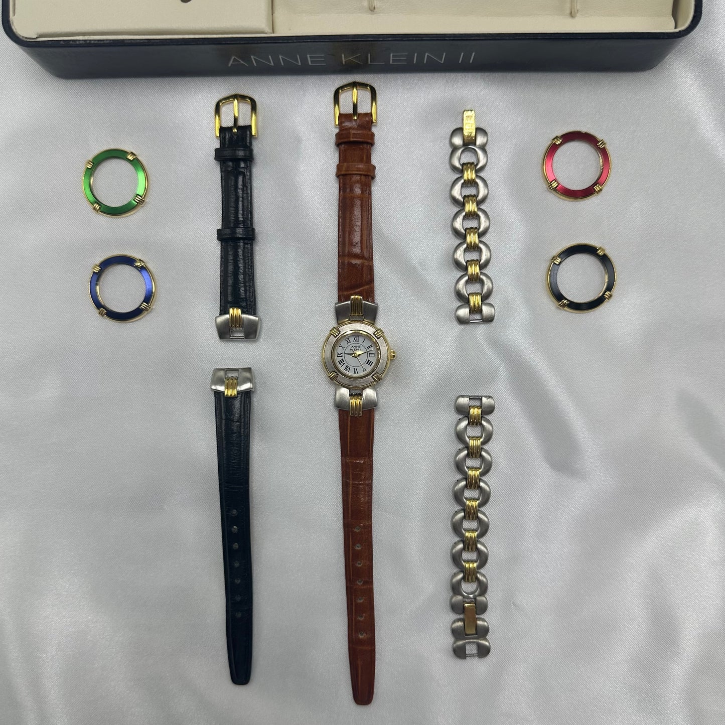 Vintage Anne Klein II Interchangeable Watch Box Set