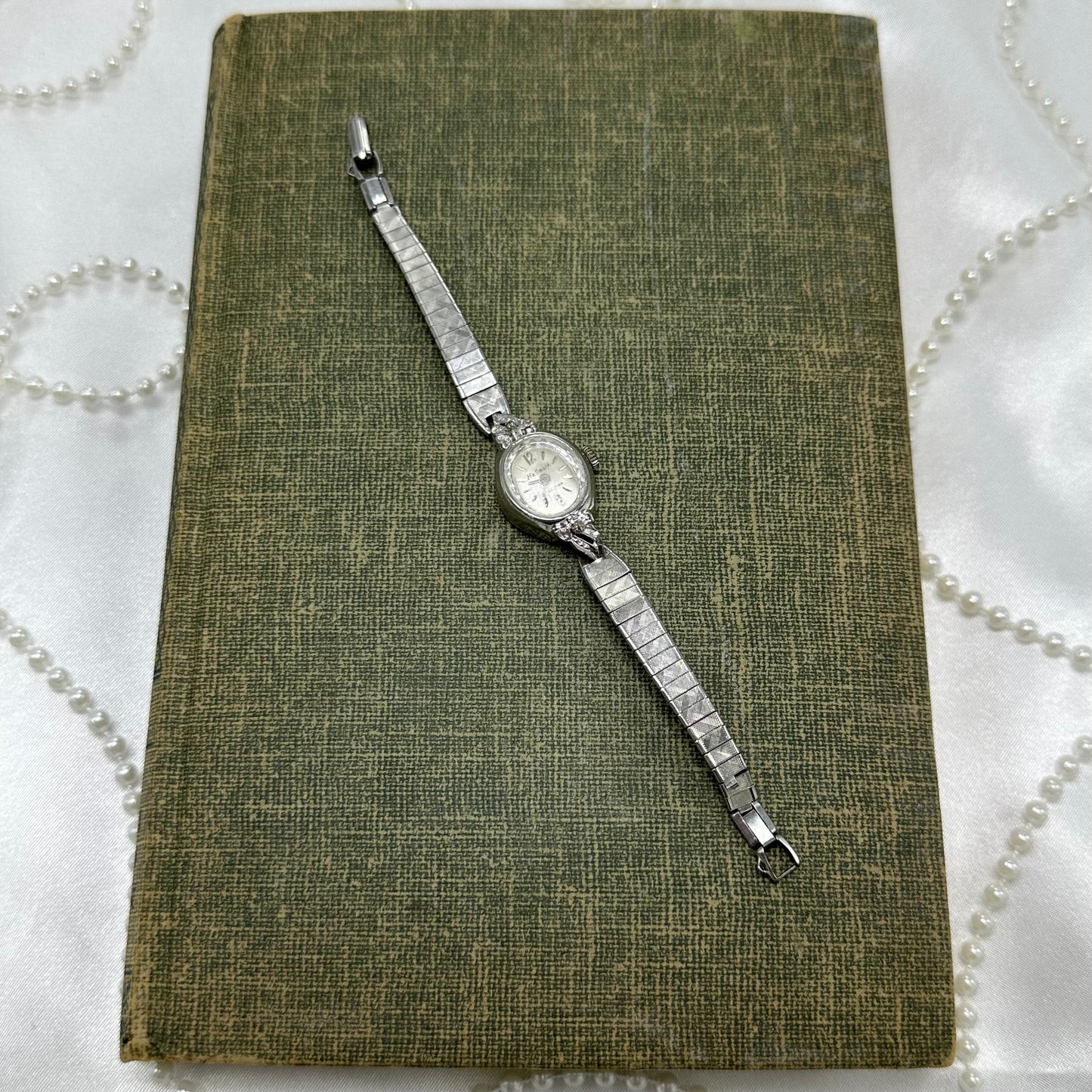 10k RGP Silver Wind-Up Hallmark by Waltham 1950's Cocktail Watch