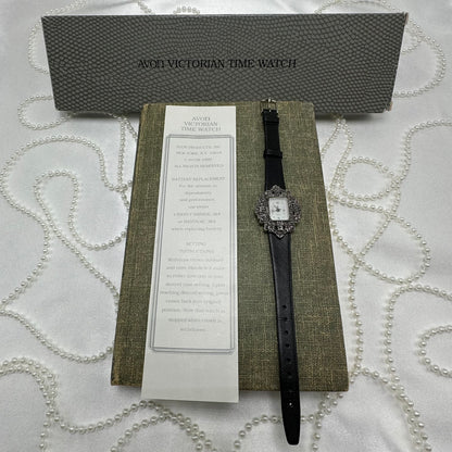 Vintage Silver Avon Victorian Time Watch