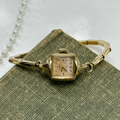 Dainty Elgin De Luxe 10k RGP Wind-Up Watch