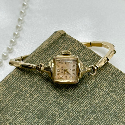 Dainty Elgin De Luxe 10k RGP Wind-Up Watch
