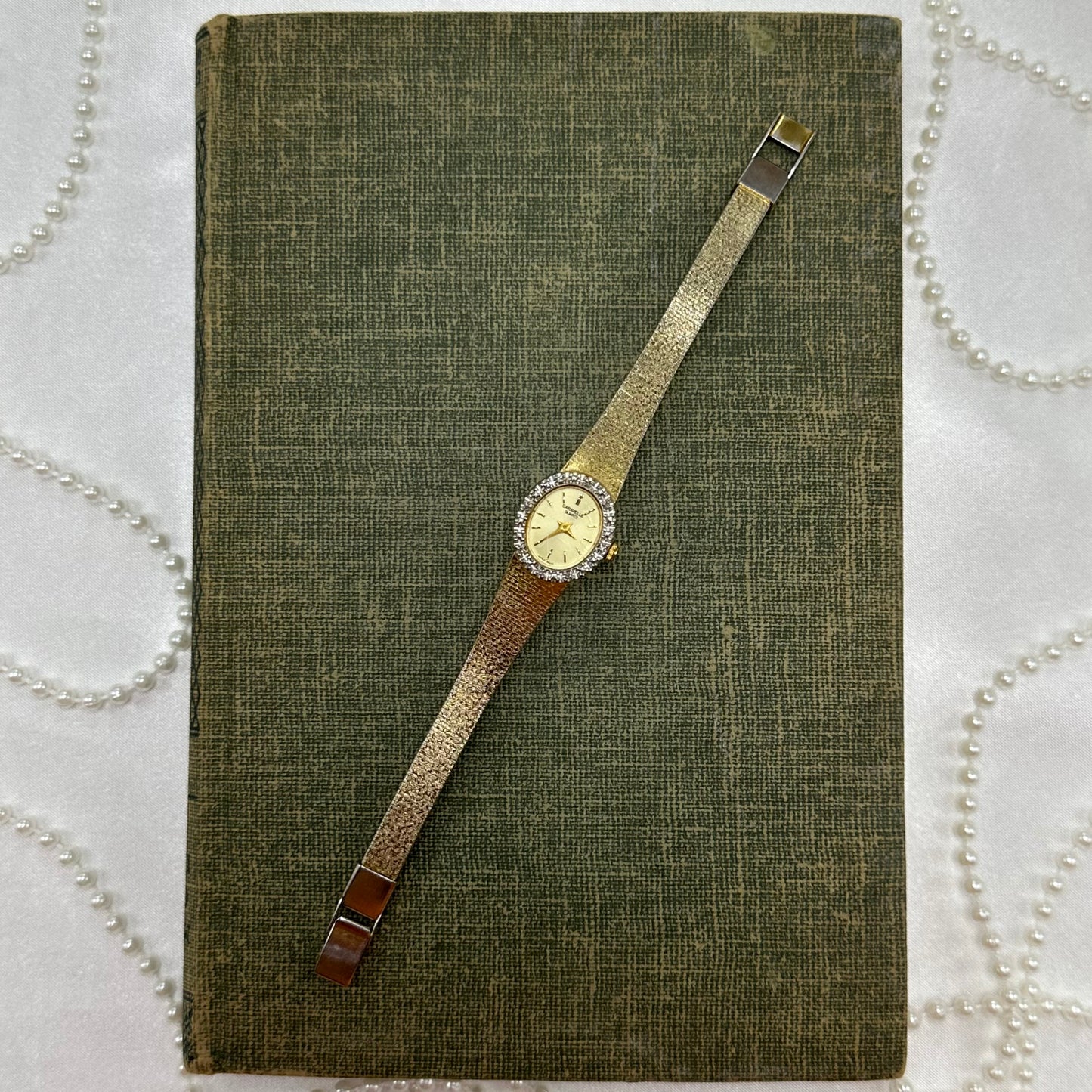 Dainty Gold Diamanté Caravelle Watch