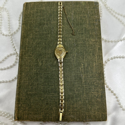 Dainty Gold Heart Watch