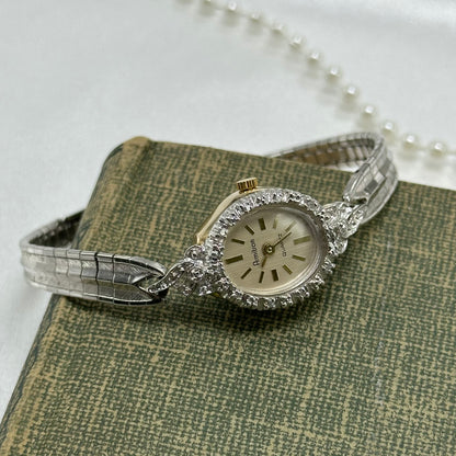 Dainty Two-Tone Diamanté Watch