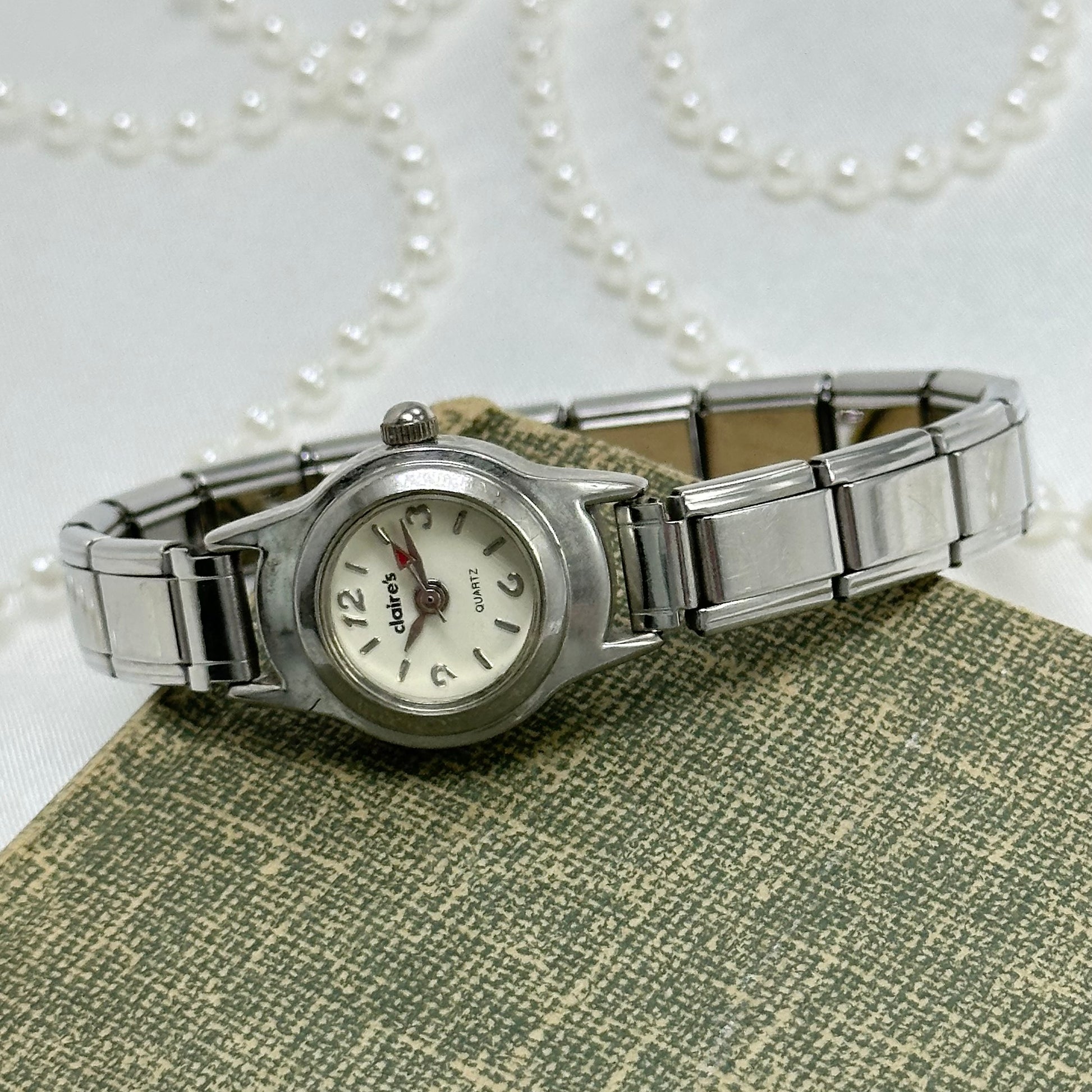 Dainty Y2K Silver Claire's Watch