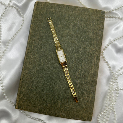 Dainty gold tone Citizen watch with quartz