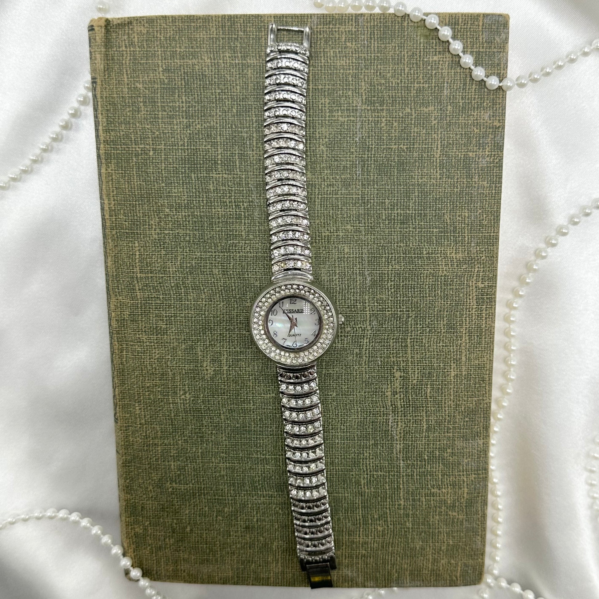 Diamanté Watch with Mother of Pearl Dial
