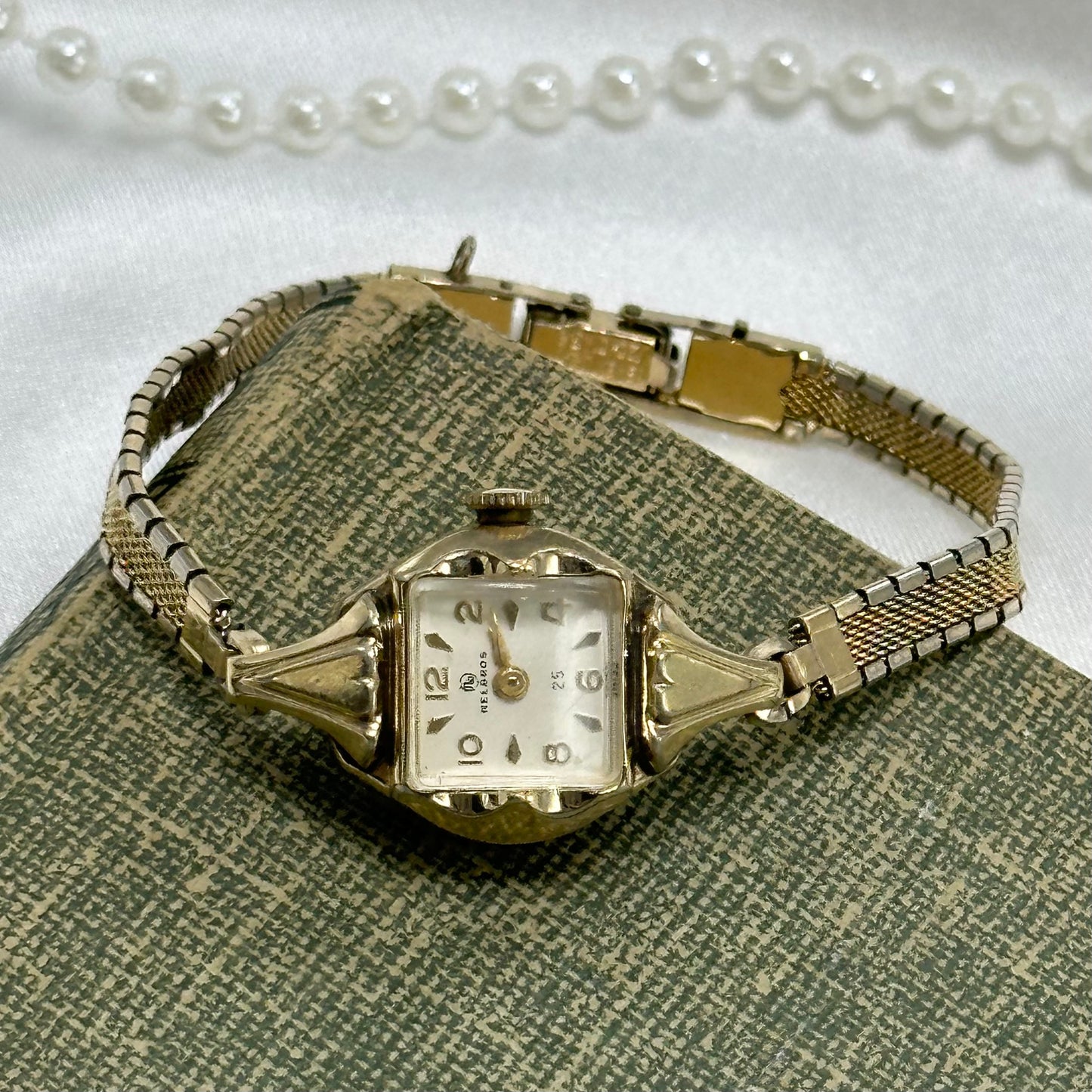 10K RGP Gold Vintage Helbros Wind-Up Watch