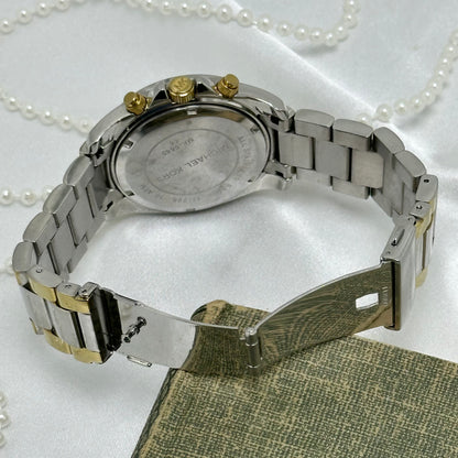 Two-Tone Michael Kors Tank Watch