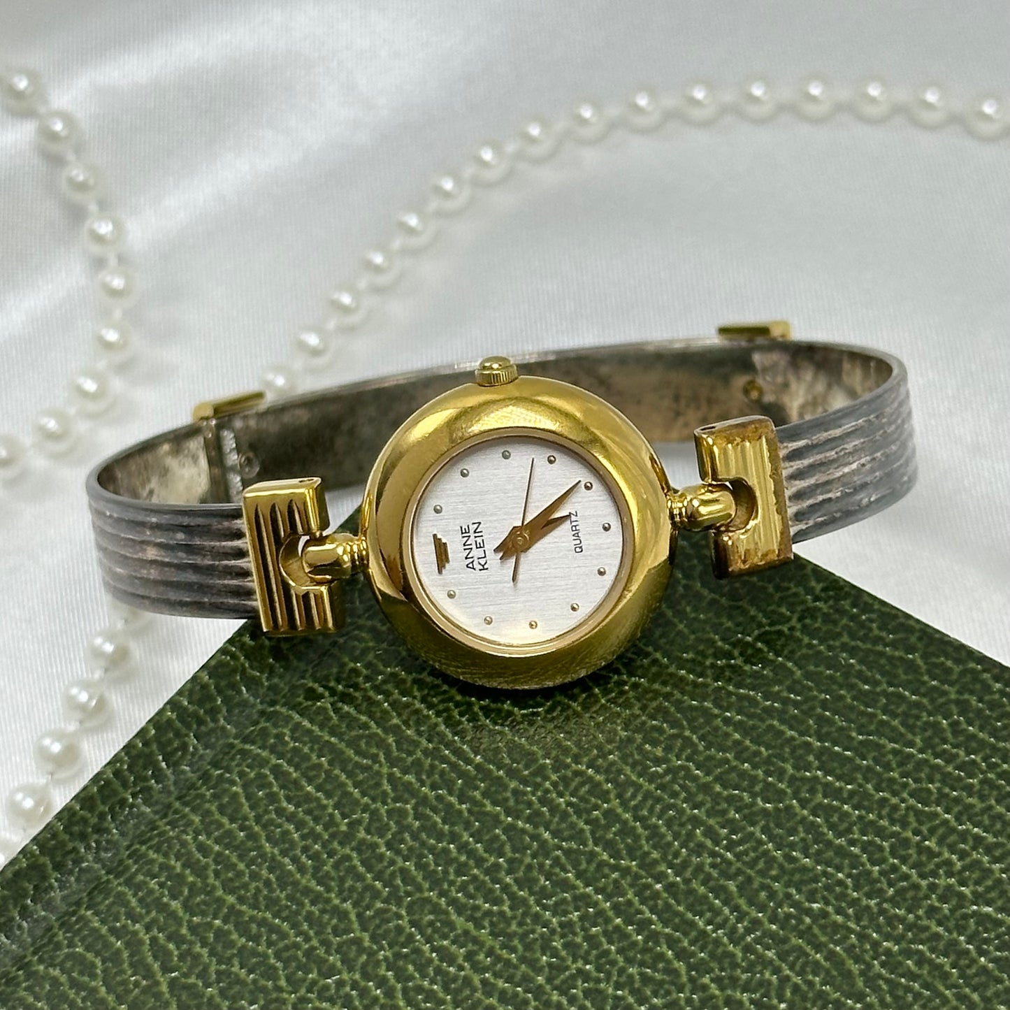 Two-Tone Anne Klein Bangle Watch