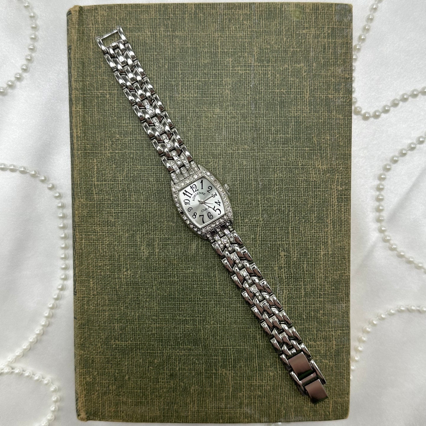 Silver Diamanté Adrienne Watch