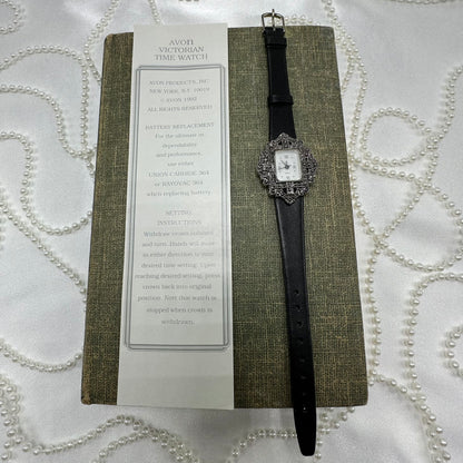 Vintage Silver Avon Victorian Time Watch