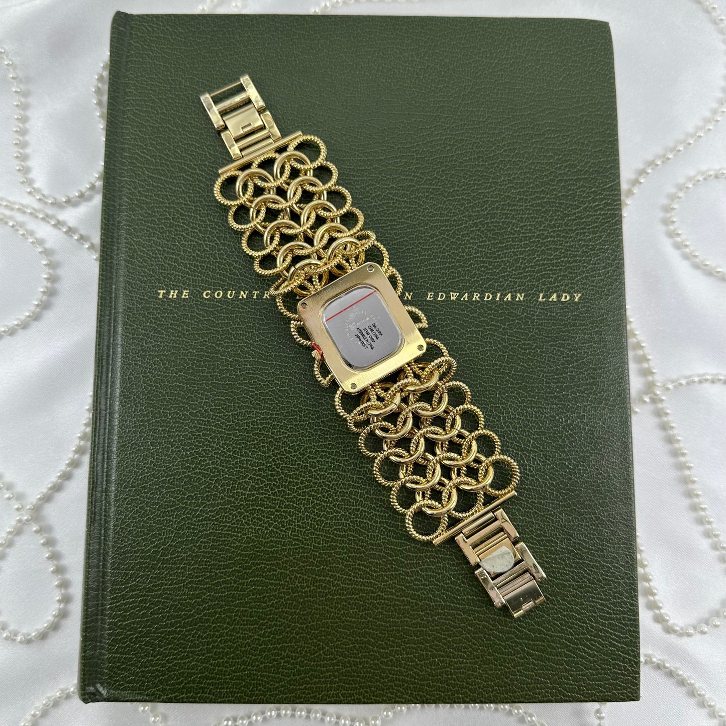 Chunky Gold Chain Vintage Watch
