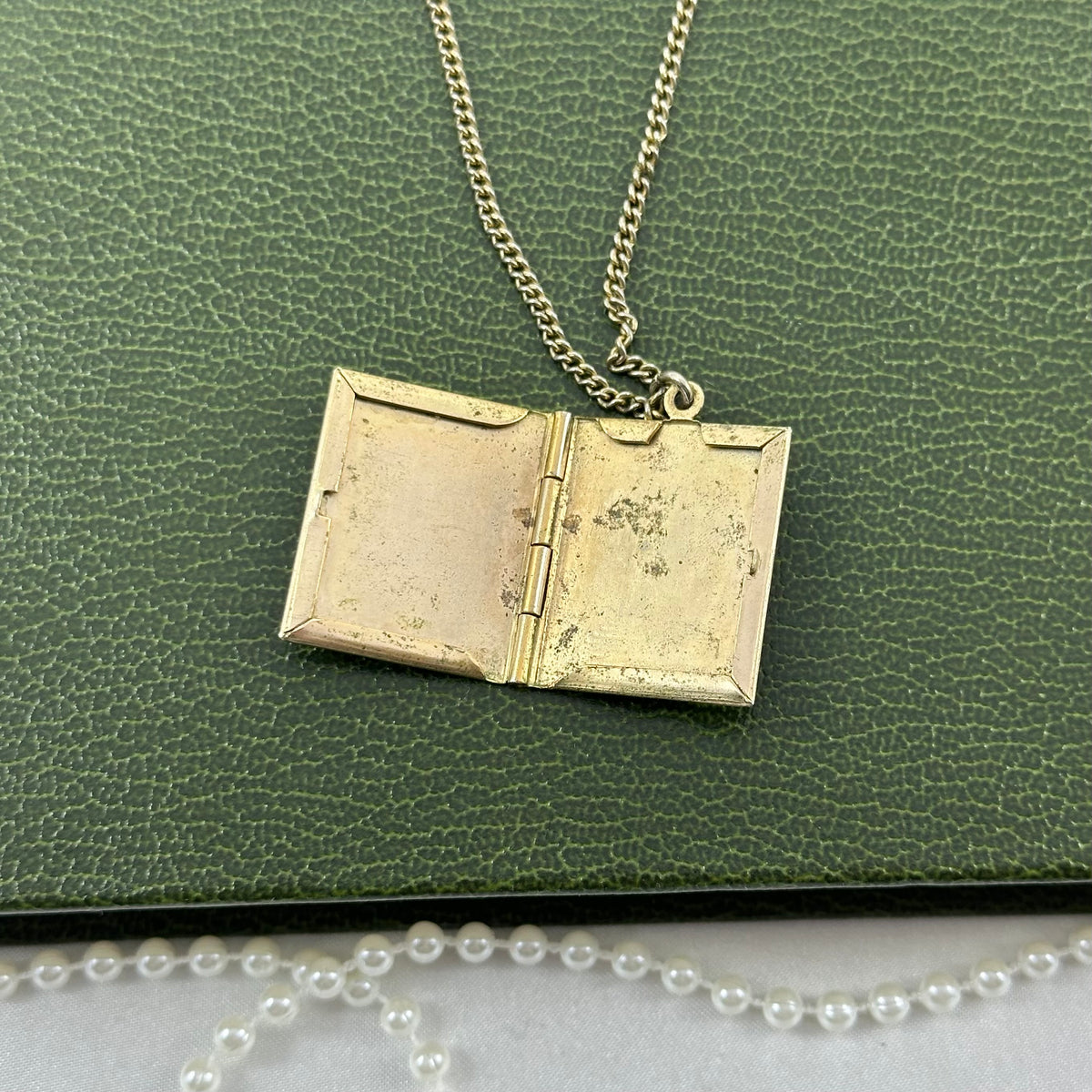 1950's Vintage Gold Book Locket - "This is Your Life"