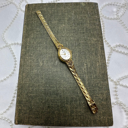 Gold Vintage Sarah Coventry Heart Watch