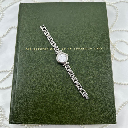 Silver Fossil F2 Watch with Round Dial