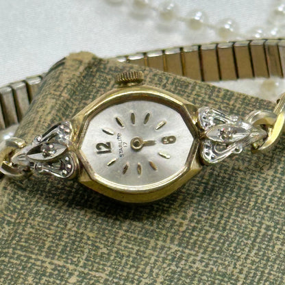 Vintage 1960's Gold Diamanté Wind-Up Watch