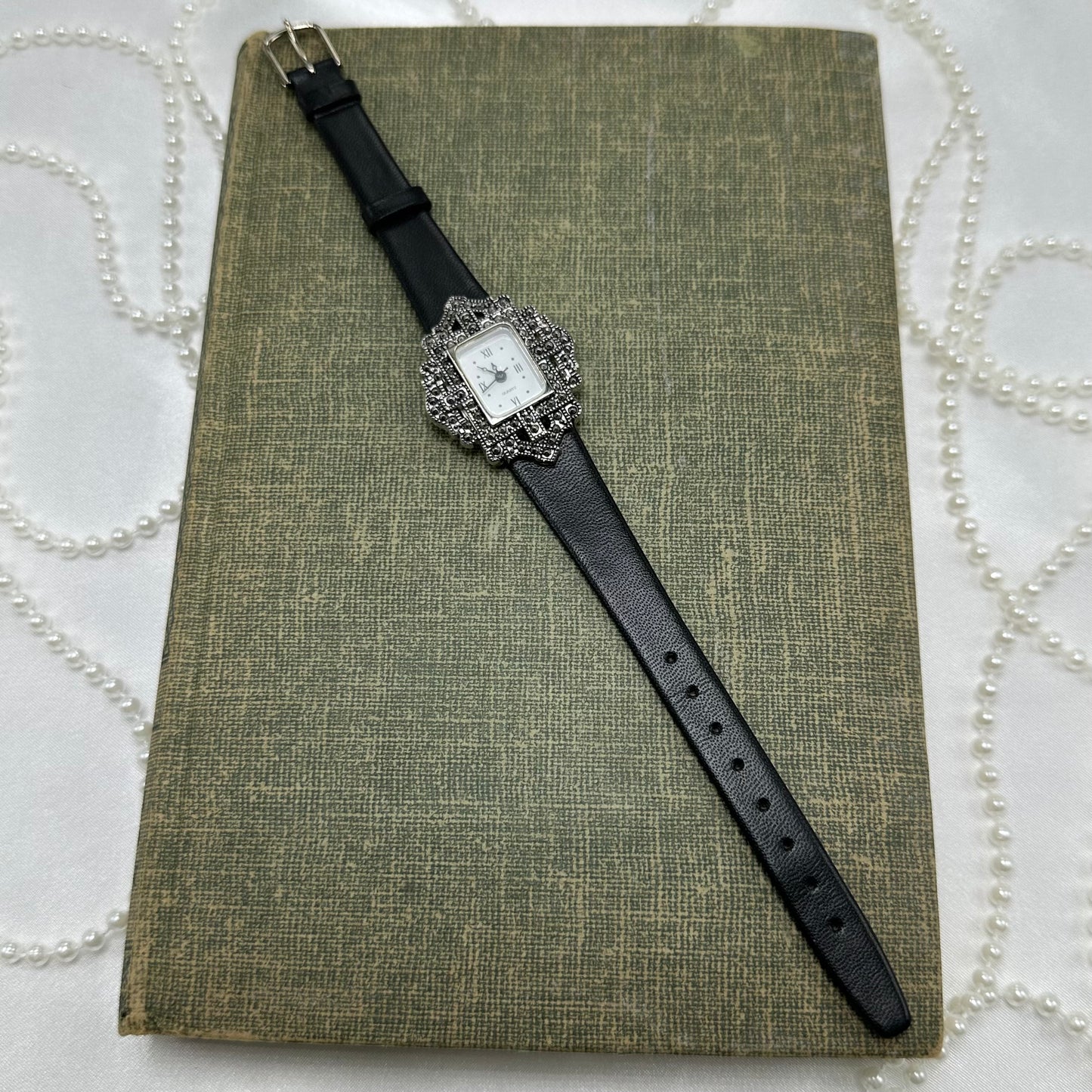 Vintage Silver Avon Victorian Time Watch